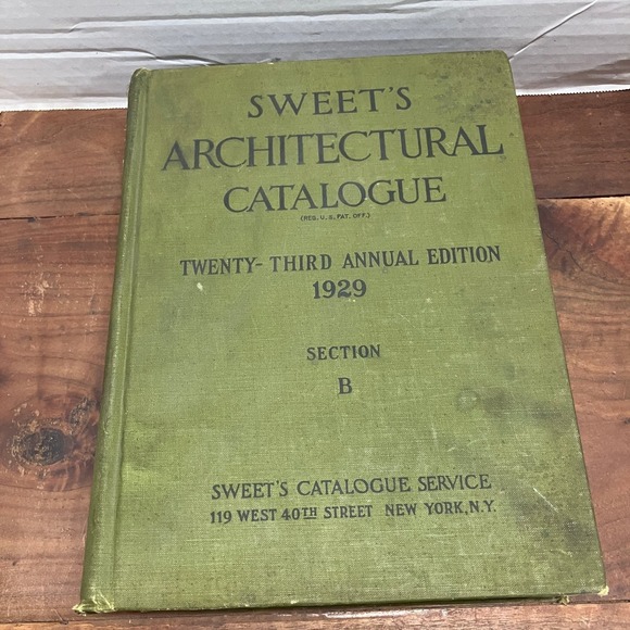Sweets Catalogue Service Other - Sweets Architectural Catalogue 1929 23rd Edition Vintage Building Materials Book